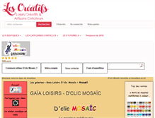 Tablet Screenshot of mosaique.les-creatifs.com